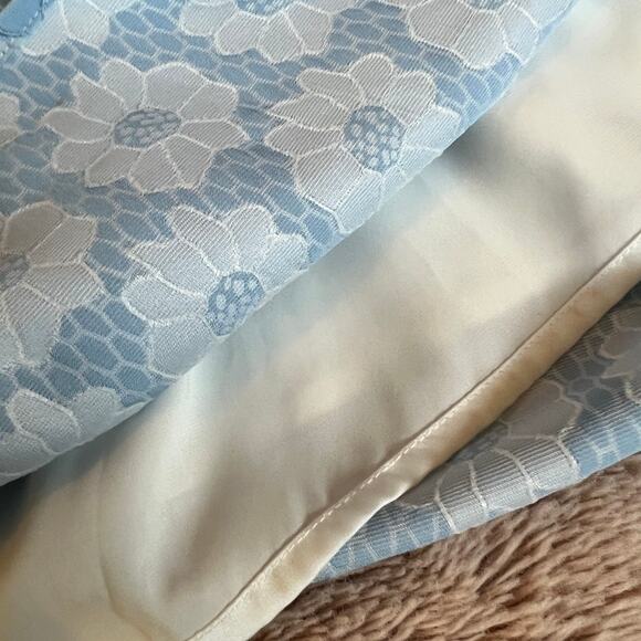 NWOT Wendy Bird Light Icy Blue Floral Formal Party Halter Dress Size: 6 - Picture 10 of 16